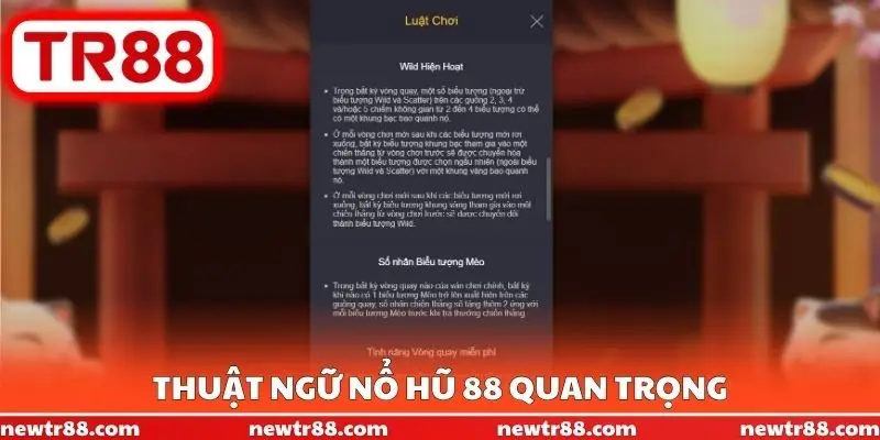 Thuật ngữ nổ hũ 88 quan trọng